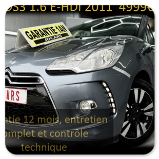 CITROËN DS3 1.6 E-HDI GARANTIE 1 AN CTOK 4999€ TTC