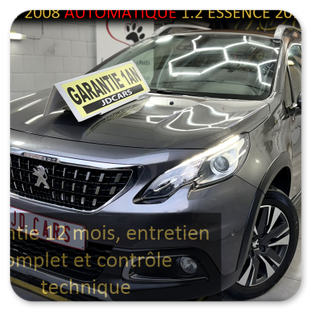 PEUGEOT 2008 AUTOMATIQUE 1.2 ESSENCE GARANTIE 1 AN CTOK 9499€