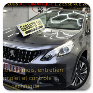 PEUGEOT 2008 AUTOMATIQUE 1.2 ESSENCE GARANTIE 1 AN CTOK 9499€