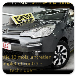 CITROEN C3 1.2 ESSENCE 49MKM GARANTIE 1 AN CTOK 5999€ CITROEN C3 1.2 ESSENCE 49MKM GARANTIE 1 AN CTOK 5999€