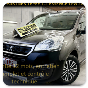 PEUGEOT PARTNER TEPEE MONOSPACE 1.2 ESSENCE-LPG GARANTIE 1 AN CTOK 7499€