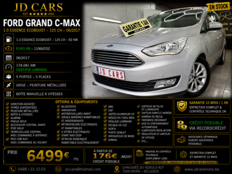 FORD GRAND C-MAX 1.0 ESSENCE GARANTIE 1 AN CTOK 6499€