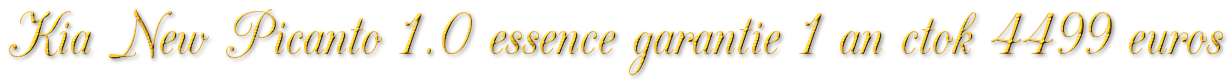 KIA NEW PICANTO 1.0 ESSENCE GARANTIE 1 AN CTOK 4499€
