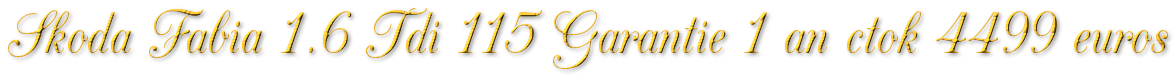 SKODA FABIA 1.6 TDI 105 GARANTIE 1 AN CTOK 4499€