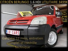 CITROËN BERLINGO 1.6 HDI UTILITAIRE GARANTIE 1 AN CTOK 3499€ TTC