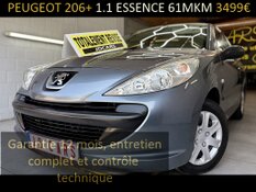 PEUGEOT 206+ 1.1 ESSENCE 61KMK GARANTIE 1 AN CTOK 3499€ TTC