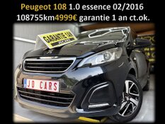 PEUGEOT 108 1.0 ESSENCE GARANTIE 1 AN CTOK 4999€ TTC