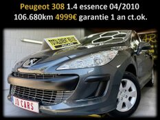 PEUGEOT 308 1.4 ESSENCE GARANTIE 1AN CTOK 4999€ TTC