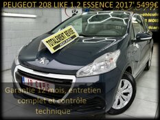 PEUGEOT 208 LIKE 1.2 ESSENCE GARANTIE 1 AN CTOK 5499€