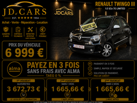 RENAULT TWINGO 1.0 ESSENCE GARANTIE 1 AN CTOK 5999€